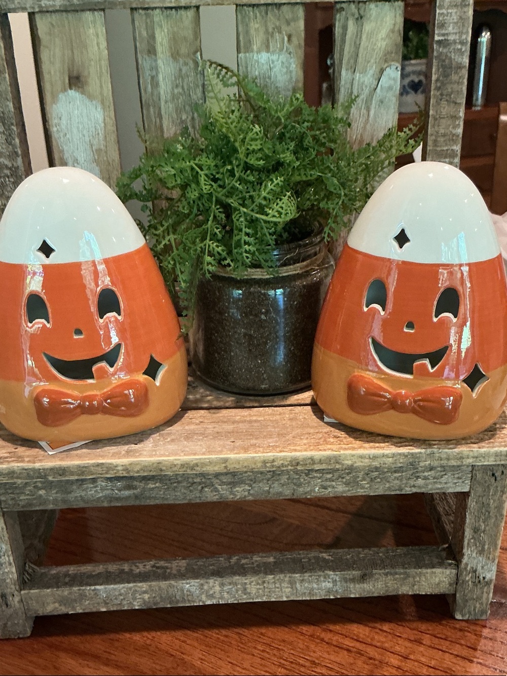 Target Dollar Spot Light Up Candy Corn Tabletop Decor - Set of 2